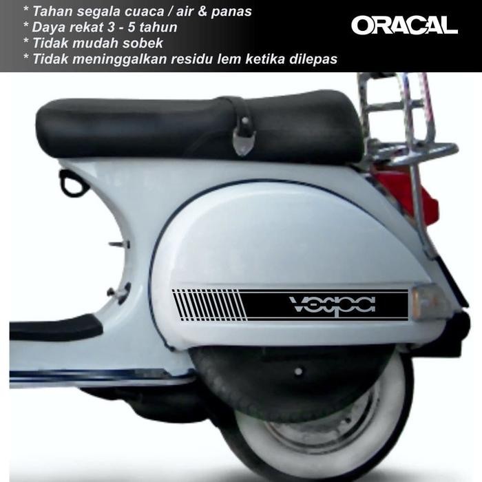 Ready JT Sticker Aksesoris Stripe Motor Vespa PX 001