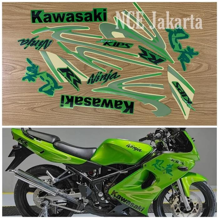 Ready JT STIKER STRIPING NINJA RR OLD TAHUN 2011 HIJAU