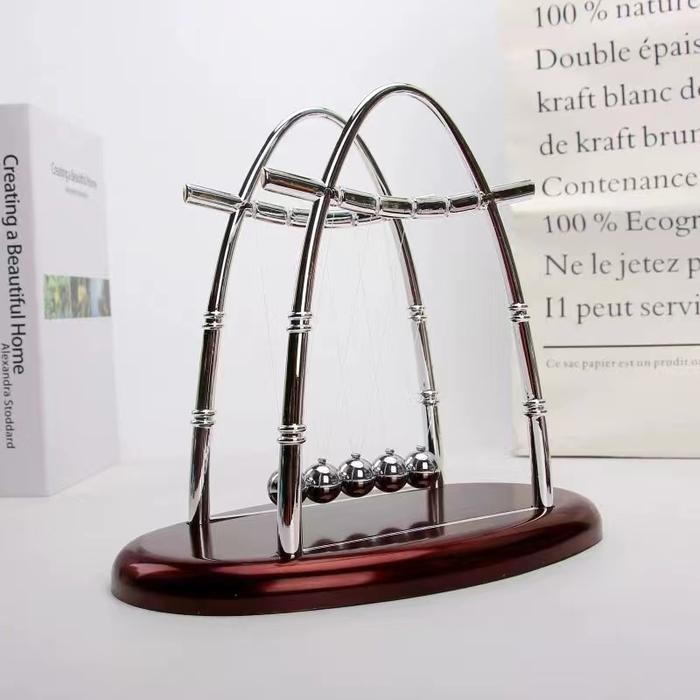 JTTOP" NEWTON'S CRADLE PAJANGAN MEJA PENDULUM NEWTON HIASAN MEJA