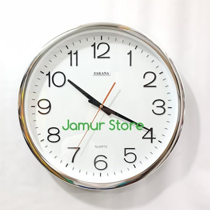 JTTOP" JAM DINDING SAKANA 076 QUARTZ ORIGINAL 40CM