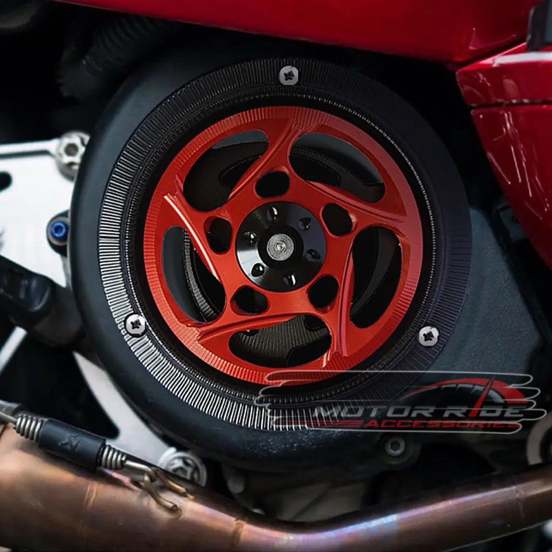 COVER PELINDUNG KIPAS RADIATOR CNC SPRINT PRIMAVERA LX S125 BEAT FI COVER KIPAS SPINNER FULL CNC