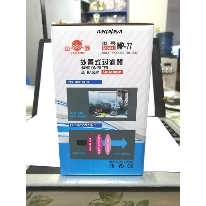 hanging filter rium scape mesin filter gantung Yamano mp77 YAMANO MP 77
