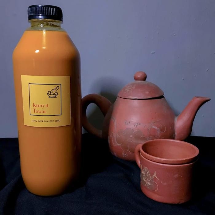 

Terlaris Jamu Kunyit Tawar 1Liter(No Sugar) /Jamu Mertua