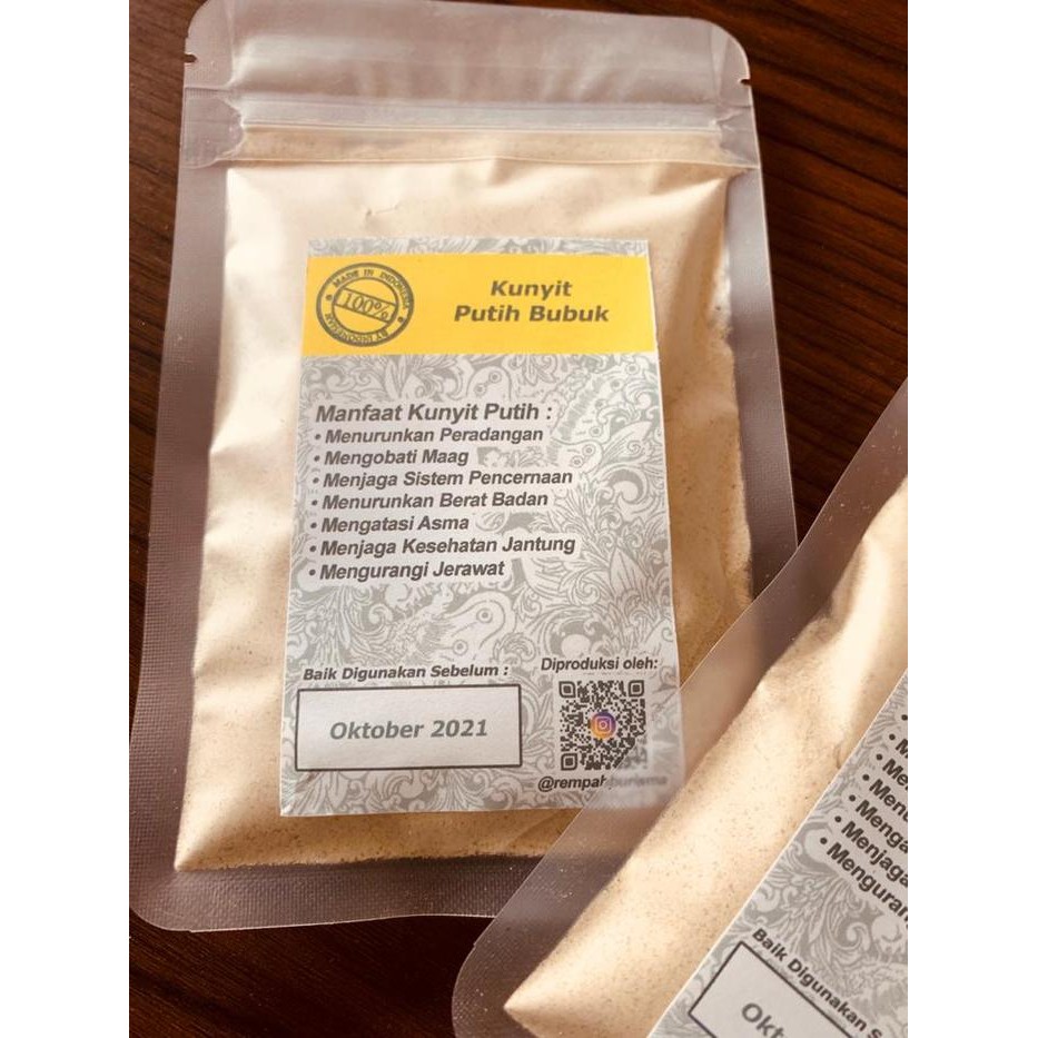 

Terlaris Serbuk Kunyit Putih/ Kunyit Putih Bubuk / Kunir Putih Bubuk Murni