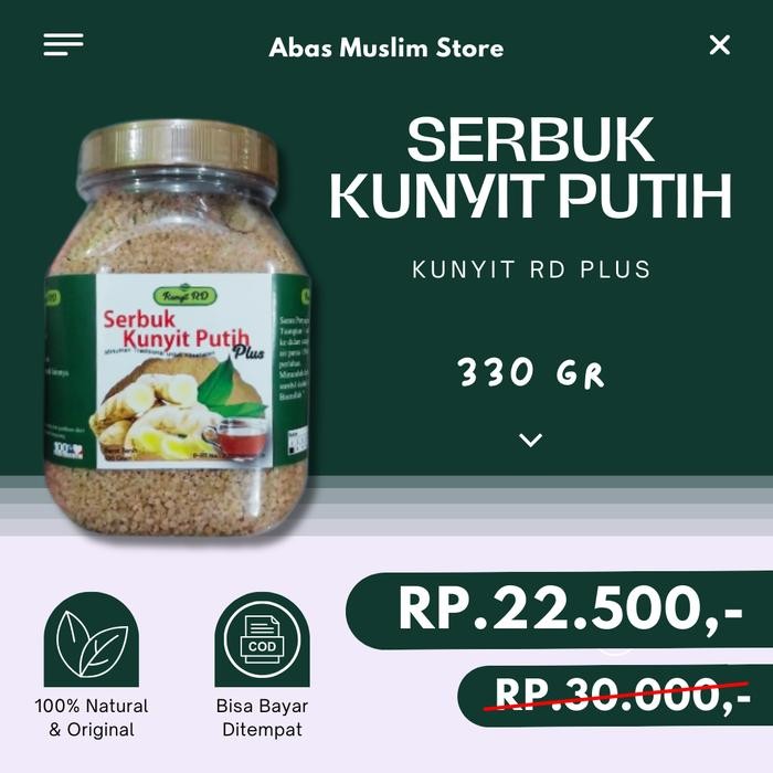 

Terlaris Serbuk Kunyit Putih Plus 330 Gr Rd Minuman Herbal Bubuk Pencernaan Ori