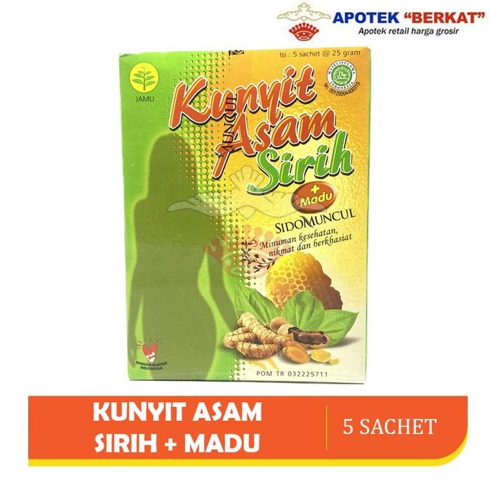 

Terlaris Sido Muncul Minuman Kunyit Asam Sirih 5'S - Mengurangi Bau Badan