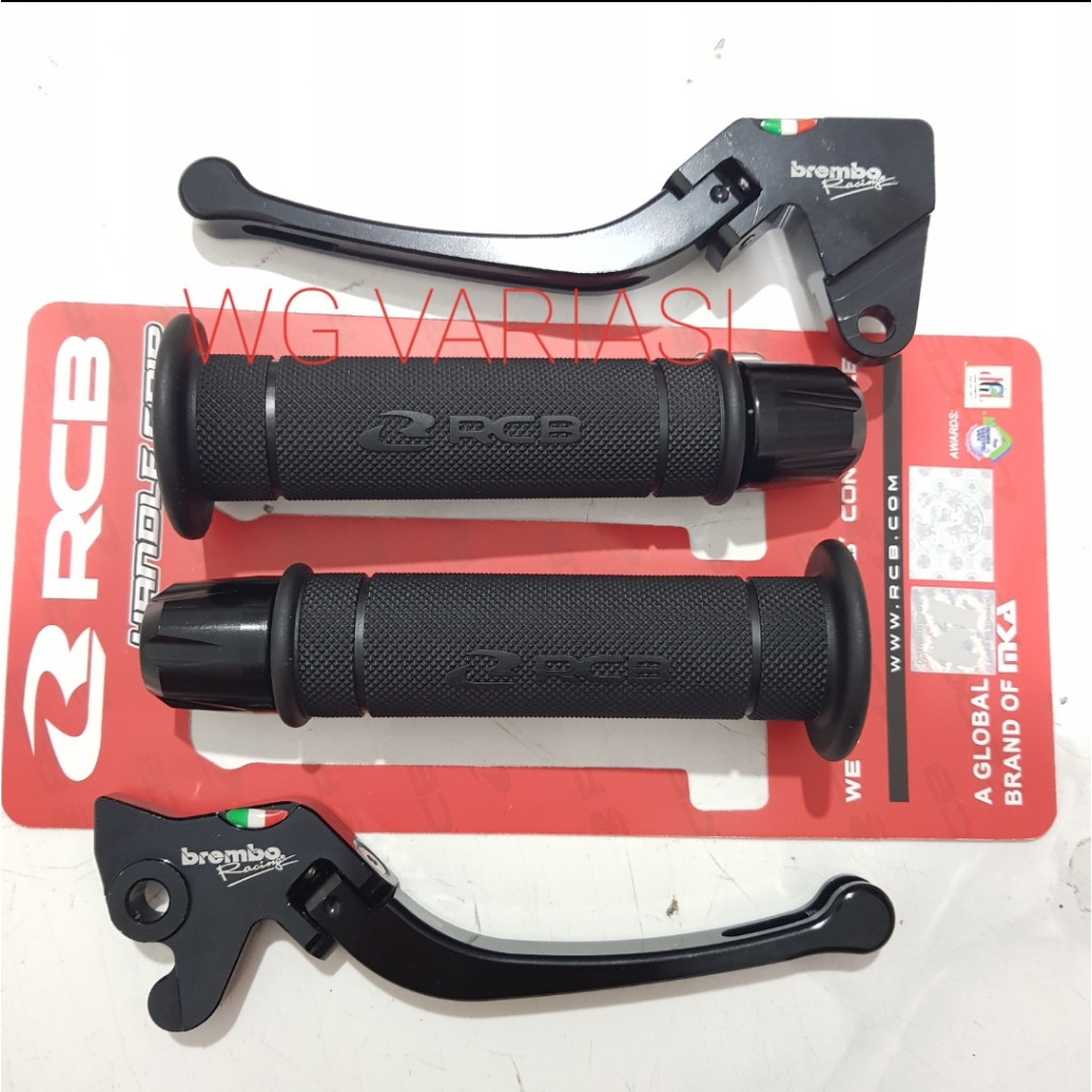 3 in1 Handle rem lipat B + handgrip RCB + Jalu stang CNC Mio Mio Smile Mio Sporty Mio Soul karbu
