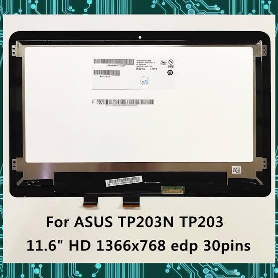 LCD LED ASUS TP203 TP203N TP203NAH TP203MAH TOUCHSCREEN FRONT BEZEL TERMURAH
