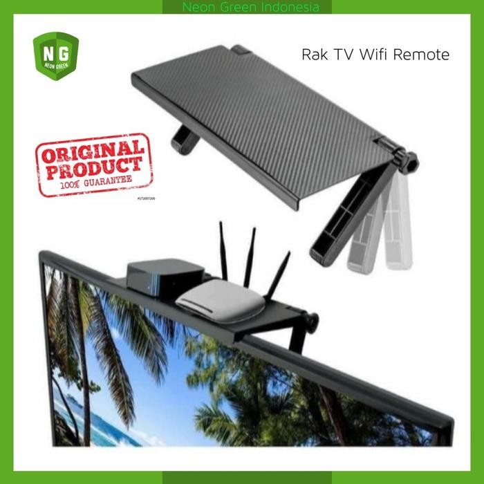 

RAK BRAKET MONITOR TV dan KOMPUTER Tempat Penyimpanan Remote Router Wifi Kunci Kacamata ATK dan