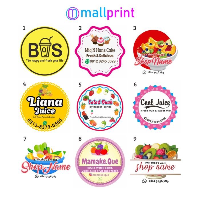 

Stiker Vinyl A3+ unt. Label Makanan dan Minuman FREE DESAIN