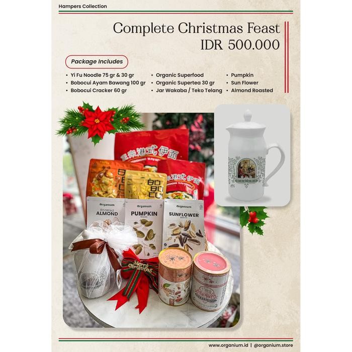 

Hampers Spesial Kado Natal dan Tahun Baru Organium Paket Lengkap Makanan Minuman Complete Christmas