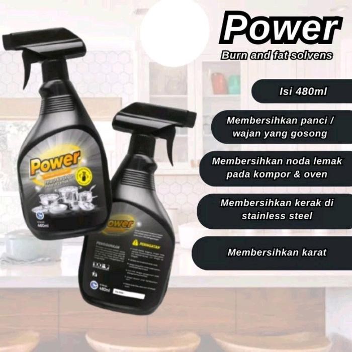 Power Black Pembersih Panci, Karat Dll