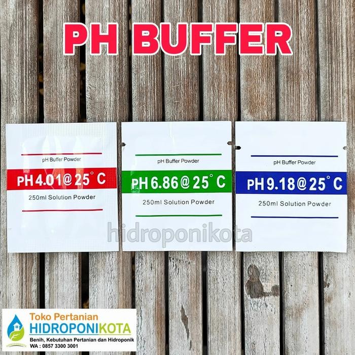 TERMURAH serbuk kalibrasi ph meter (4.01 + 6.86 + 9.18) - ph buffer