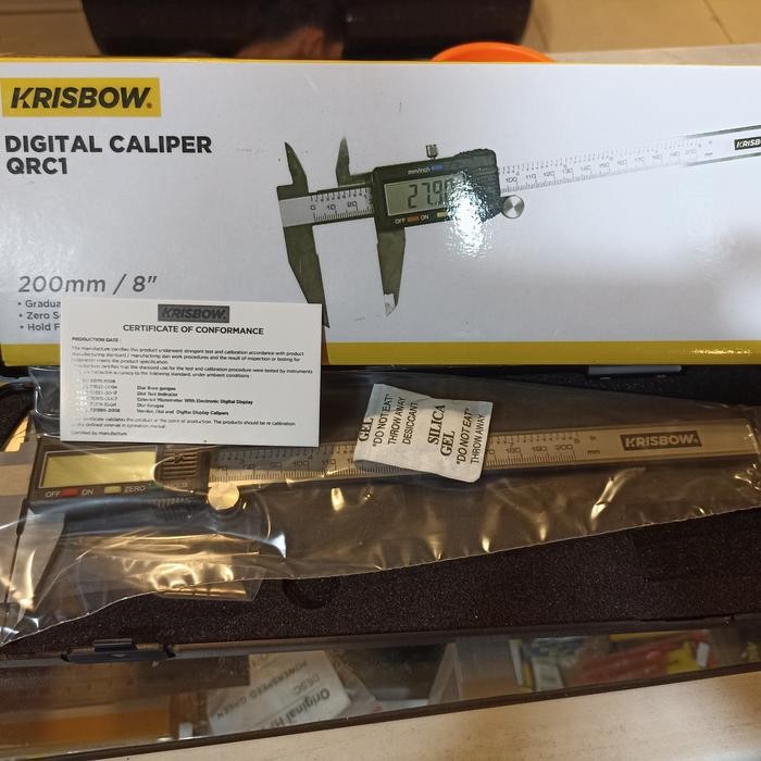KRISBOW SIGMAT DIGITAL 8IN 200MM - DIGITAL CALIPER KRISBOW