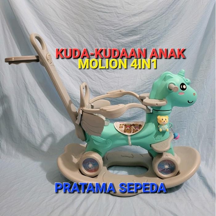 Mainan Anak Ride On Kuda-Kudaan Molion 4in1 Plastik