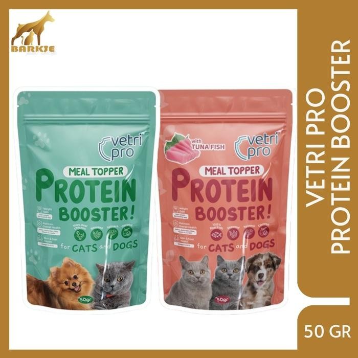 Vitamin bulu anjing kucing - vetri pro protein booster 50 gr