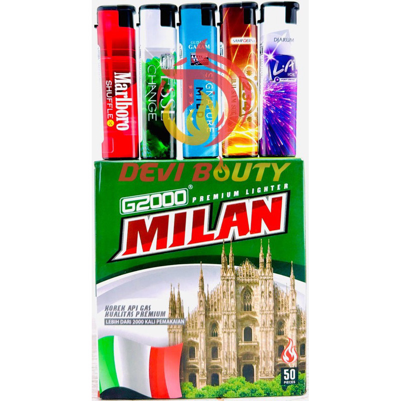 Korek bara G2000 Milan/LIVERPOOL/ Huitech / 952 / Amola 66W (Isi 50 pcs) WE