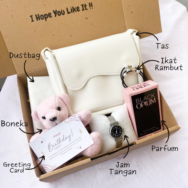 

Csp - [GABY BAG]HAMPERS GIFT BOX TAS GABY UNTUK KADO ULANG TAHUN CEWEK/KADO PACAR/KADO TAS