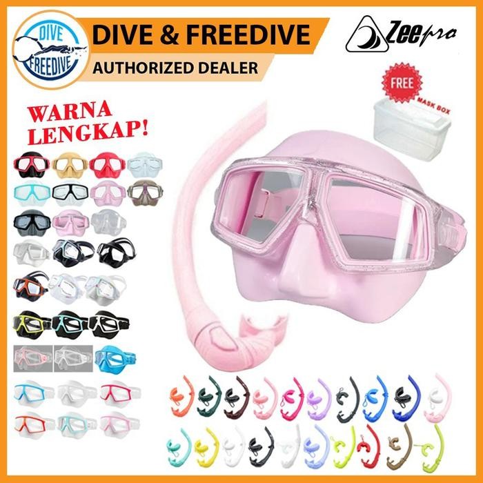 Rds - Mask Low Volume Snorkel Freediving Spearfishing Apnea Sphero Zeepro