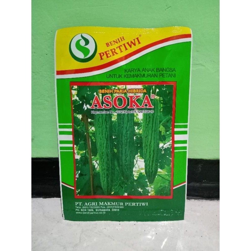 Benih Pare Paria Hijau Asoka 10 gram (Exp. February 2026)