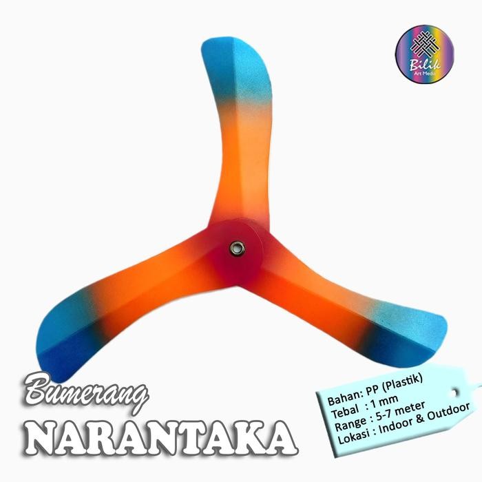 ASLI Bumerang Boomerang Lipat NARANTAKA Mainan Edukatif Tradisional Sport Fun