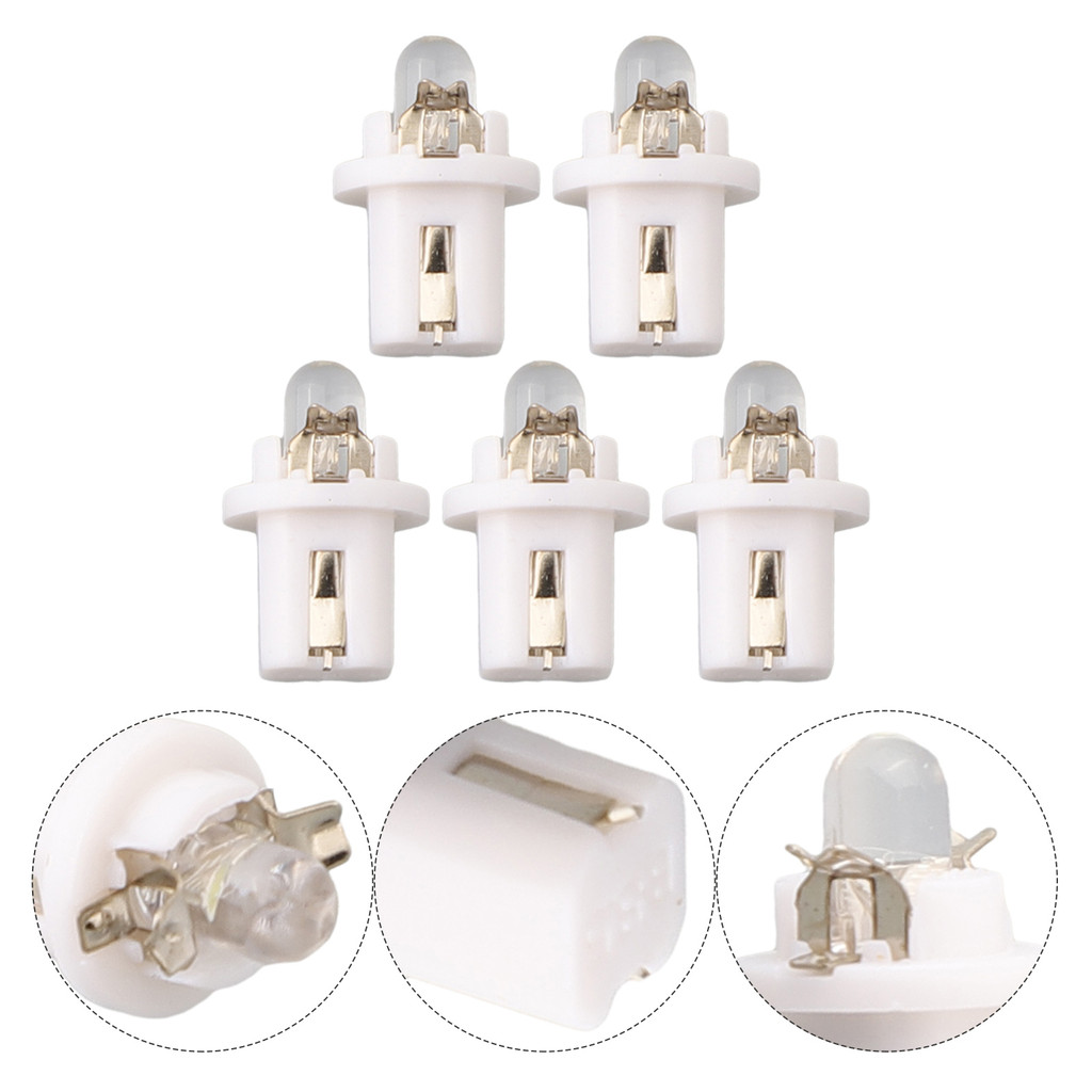 IMPORT 5PCS 12V CAR INTERIOR LIGHT INSTRUMENT LIGHT T5 B8.5D 509T B8.5 FOR SMD LED LAMP CAR