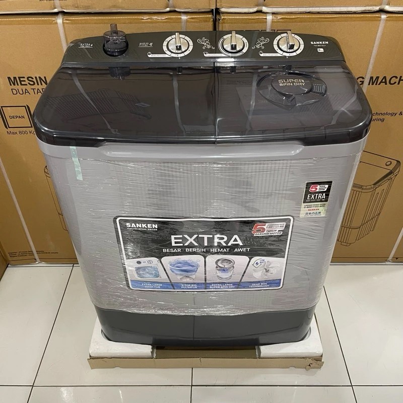 Mesin Cuci 2 Tabung SANKEN TW-9110 / TW-8663 / TW-8827 / TW-8600