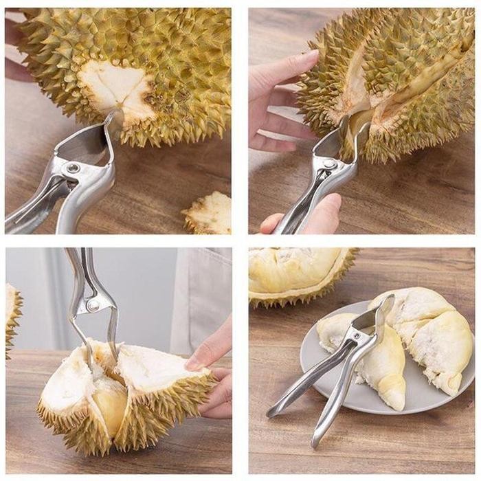 JTTOP" ALAT PEMBUKA DURIAN STAINLESS TANG PENGUPAS DURIAN PEMBUKA DURIAN