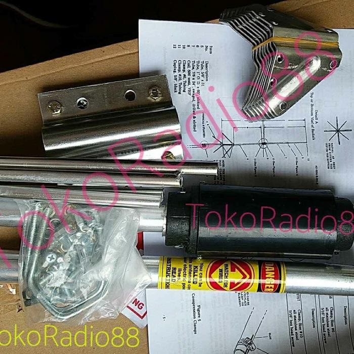JTTOP" ANTENA TELEX HYGAIN V2R PLAT VHF LOADING BESAR