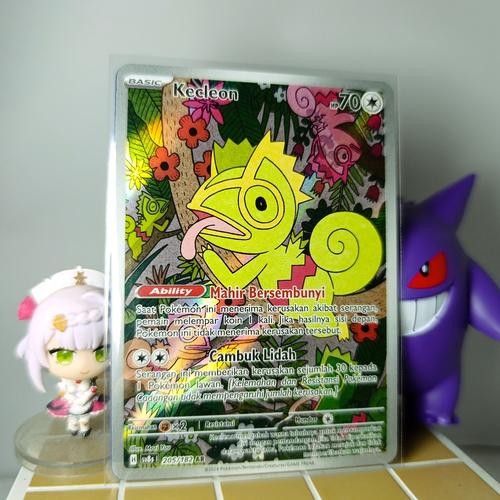 ORI Kartu Pokemon Kecleon AR Indo H SV8s 205/182TCG Card Poke Indonesia Booster Pack Kilat Rasi Art 