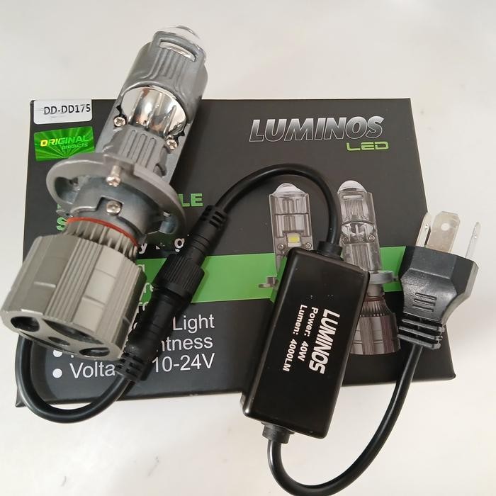 LAMPU MINI PROJECTOR H4 RHD MOTOR MOBIL LUMINOS LED DD175