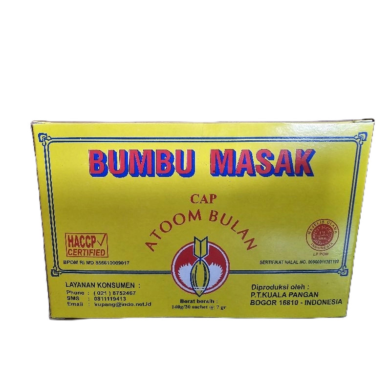 

Konter Makanan Bumbu Cap Atoom Bulan Isi 20 Sachet