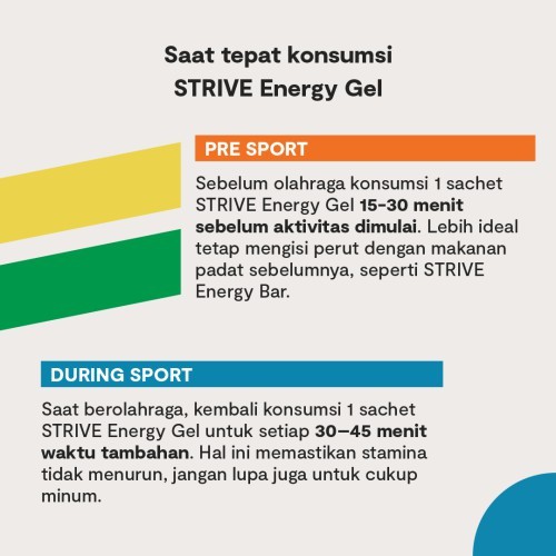 

Sensasi Lezat Strive Energy Gel Supplement Kesehatan 1 Sachet