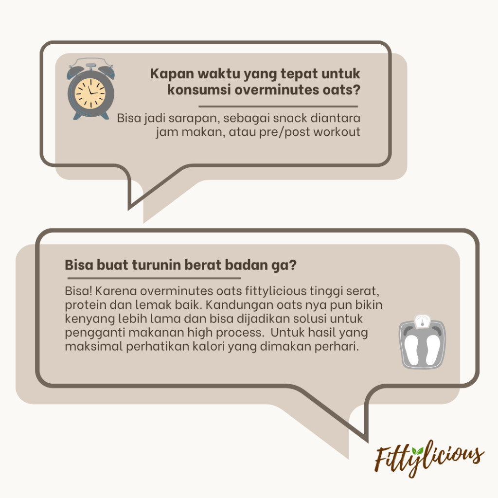 

Sensasi Lezat Fittylicious Diy Overminutes Oats / Oatmeal / Sereal Oat 70G / Overnight Oats