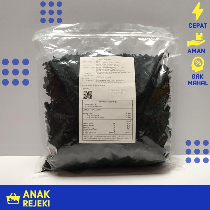 

Sale Terbatas Cut Wakame 500Gr - Dried Seaweed Rumput Laut Kering Miso Udon Ramen