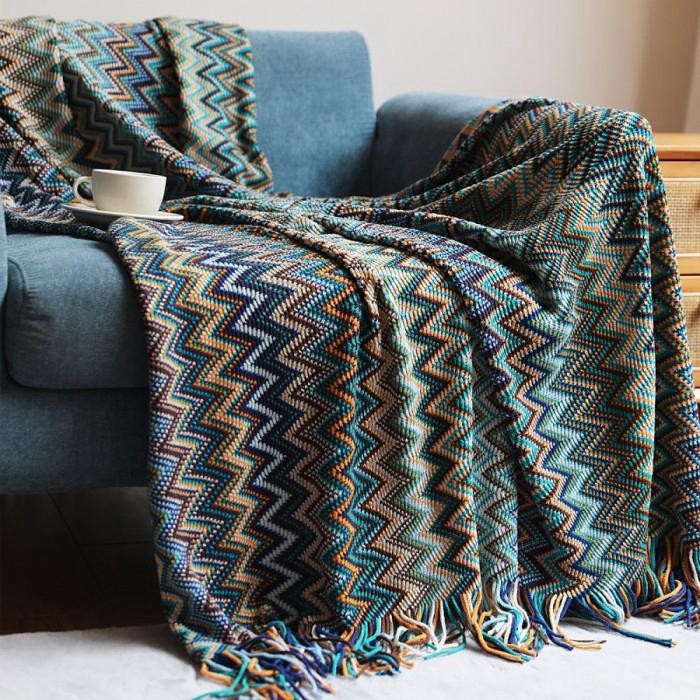 Bohemian Sofa Blanket Ethnic Blanket Bedspread / Penutup Sofa