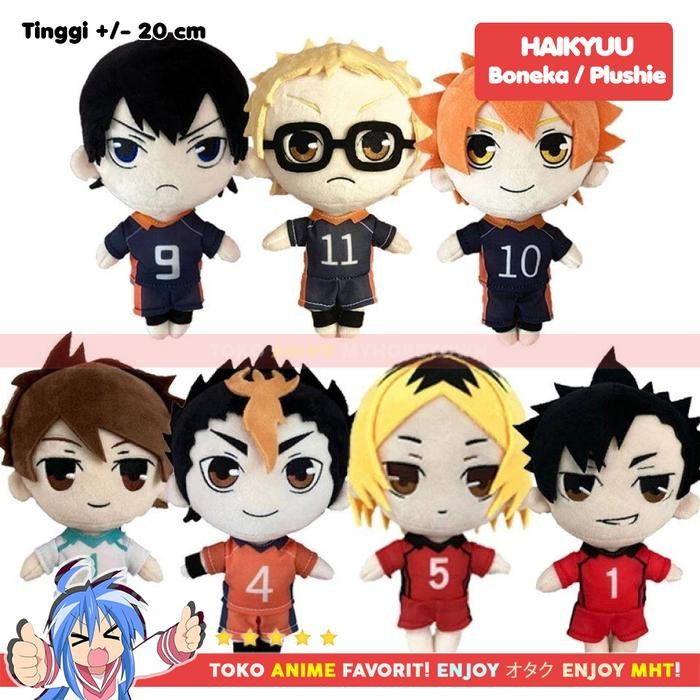 Boneka Anime Haikyuu Plushie Doll Hinata Kageyama Nishinoya