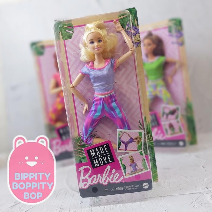 Original Mattel Barbie Made to Move Blonde Pink Dye Pants