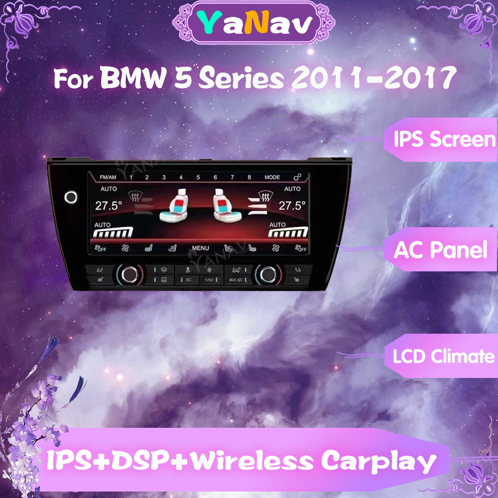 For BMW 5 Series F10 F11 2011-2017 Touch Screen Air Conditioner