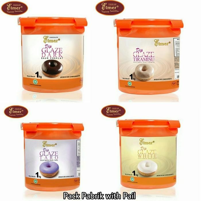 

Elmer Dip Glaze 1kg Dark Choco Tiramisu C4 White Taro GOJEK New