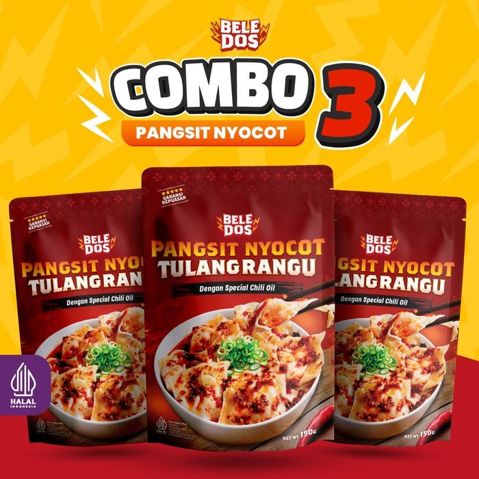 

Beledos Paket 3 Pangsit Nyocot Tulang Rangu (dapat 3 pcs Pangsit Nyocot Tulang Rangu) / Pangsit