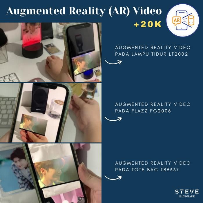 Masih Ready Custom Tambahan Augmented Reality (Ar) Steve Handmade