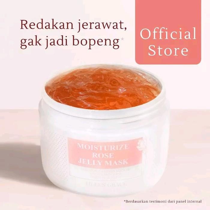 EILEEN GRACE Rose Jelly Mask Masker Wajah Jelly Mencerahkan Mawar *