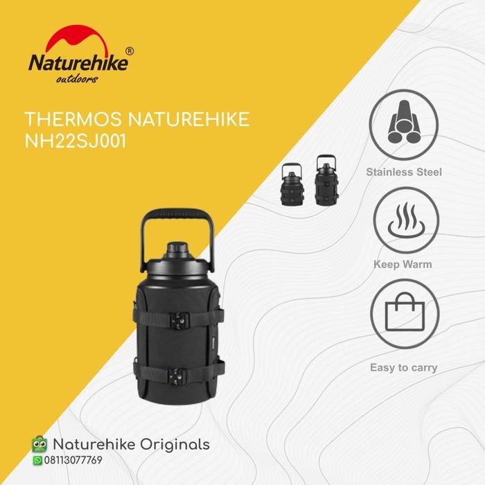 THERMOS / BOTOL MINUM / TUMBLER STAINLESS CAMPING NATUREHIKE NH22SJ001
