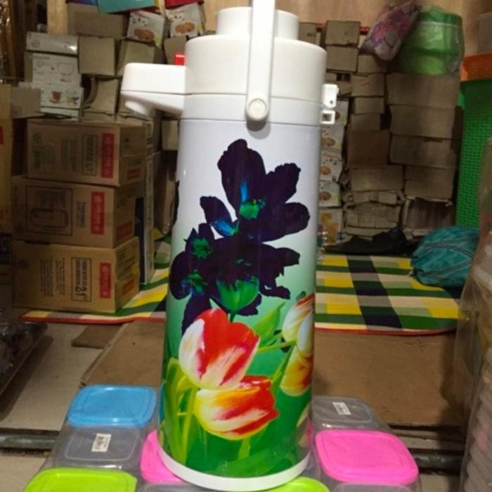 Termos Air Panas Pompa 2 Liter ELEPHANT Termos Air Panas yang dapat m