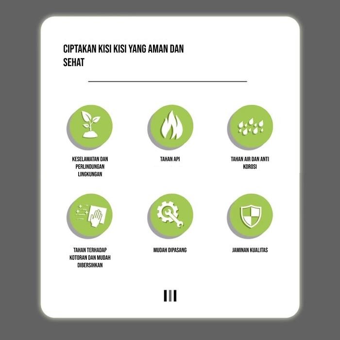 LAIV Wallpanel PS Panel Kisi Kisi Panel Keramik Kulit Wall Board Panel Dinding Motif Mewah