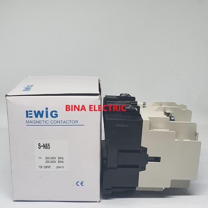 MAGNETIC CONTACTOR EWIG S-N65 3P 100A / KONTAKTOR EWIG SN65 SN-65