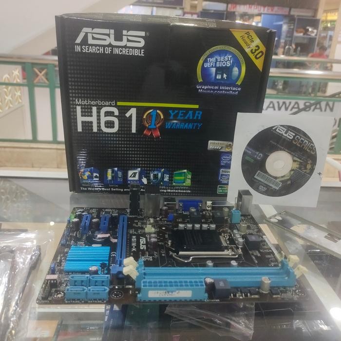 MOTHERBOARD ASUS-MX H61 SOKET 1155 TERMURAH