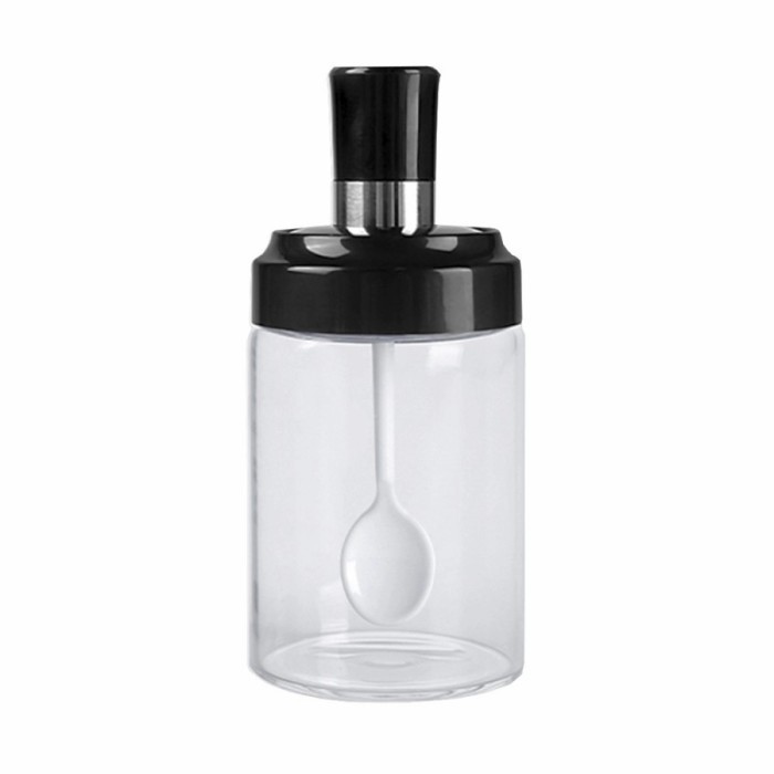 (Allthebest) Toples Botol Bumbu Dapur Tempat Bumbu Kaca Unik Premium Serbaguna