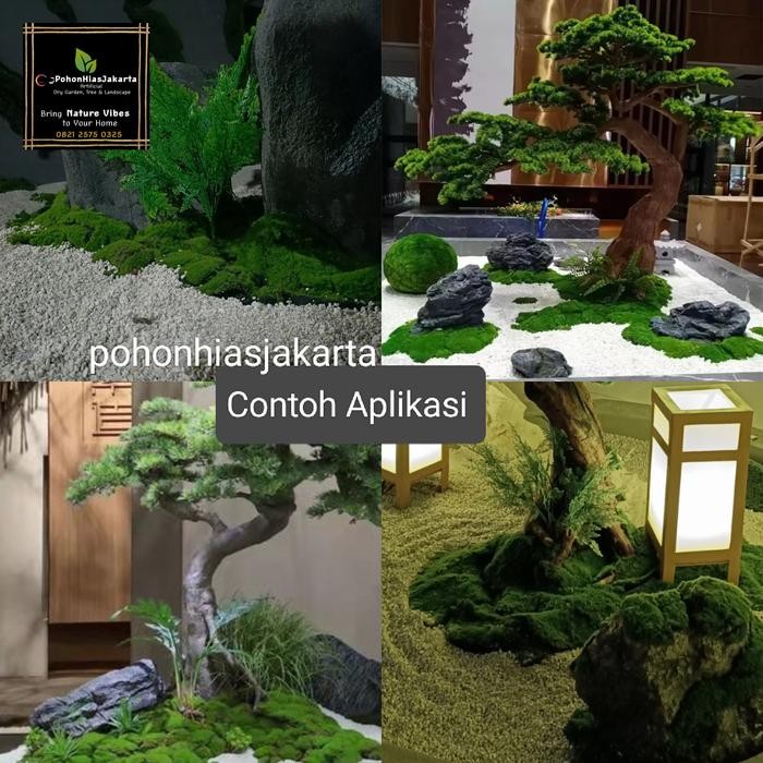 (Allthebest) Premium lumut moss Artificial sintetis buatan bonsai aquascape Paludarium miniatur